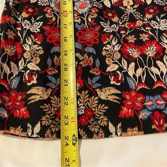 LOFT LONG SLEEVE FOREST RUFFLE SCALLOPED YOKE BLOUSE TOP SIZE SMALL - Picture 13 of 13